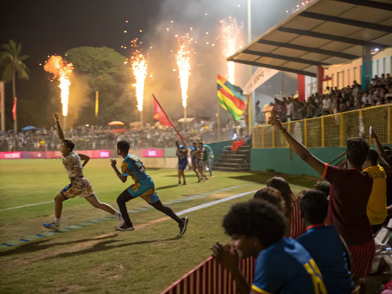 A vibrant image of participants engaging in a sports event organized by TPC, capturing the excitement and camaraderie of the competition.