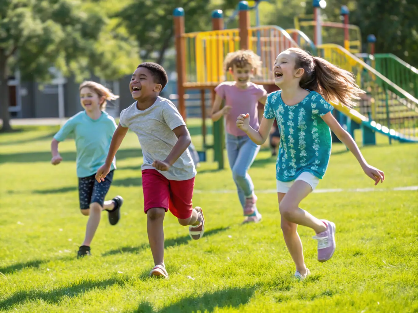 A photograph showcasing children participating in a fun athletics session, emphasizing the club's commitment to youth development and early engagement in sports.